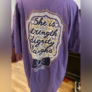 Blessed Girl Large purple shirt